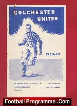 Colchester United v Norwich City 1958
