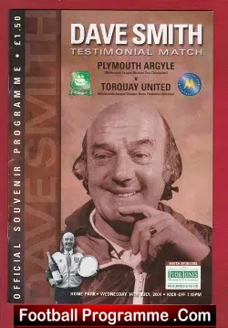 Dave Smith Testimonial Benefit Match Plymouth Argyle 2004