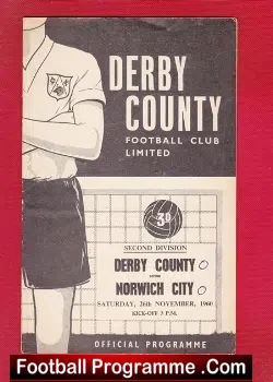 Derby County v Norwich City 1960