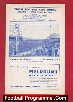 Dundee v Ayr United 1961