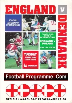 England v Denmark 1990