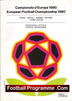 European Championship in Italy 1980 – England Euro 80