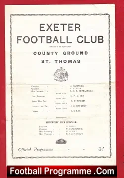 Exeter Rugby v Taunton 1960