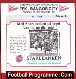 FFK Onsdag v Bangor City 1985