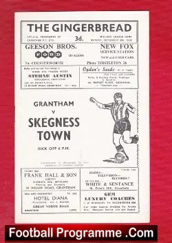 Grantham Town v Skegness Town 1958