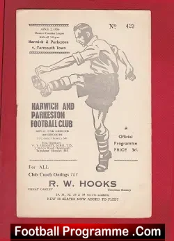 Harwich Parkeston v Great Yarmouth 1956