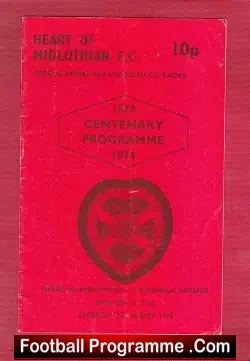 Heart Of Midlothian v Tottenham 1974 – Friendly Match