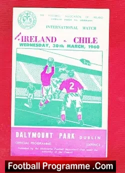 Ireland v Chile 1960 – International Match Dalymount Park