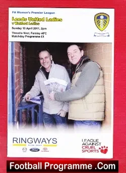 Leeds United Ladies v Watford 2011 - Womens Football - football programme