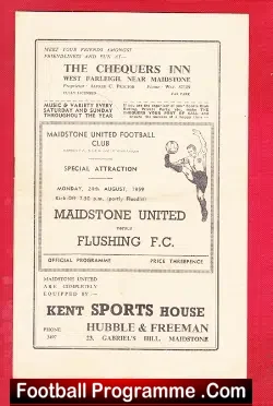 Maidstone United v Flushing 1959
