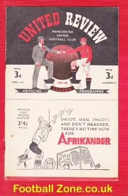 Manchester United v Derby County 1948