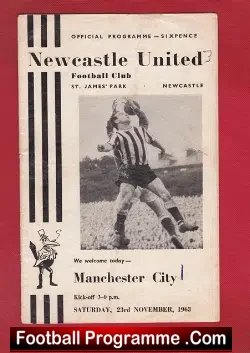 Newcastle United v Manchester City 1963