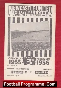 Newcastle United v Sunderland 1955
