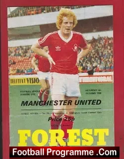 Nottingham Forest v Manchester United 1980