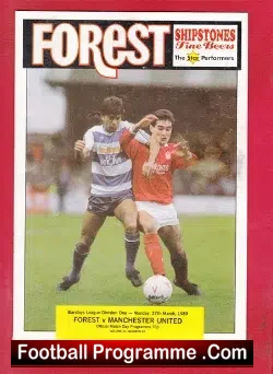 Nottingham Forest v Manchester United 1989