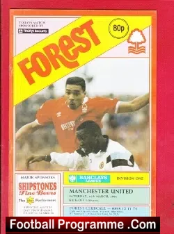 Nottingham Forest v Manchester United 1991