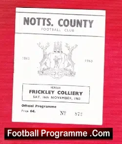 Notts County v Frickley Colliery 1963