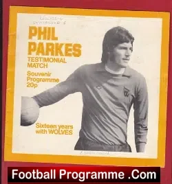 Phil Parkes Testimonial Benefit Match Wolves Wolverhampton 1978 B Charlton