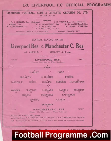 South Liverpool v Bangor City 1951 – FA Cup Prelims Match