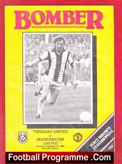 Tony Brown Testimonial Benefit Match Torquay United 1981
