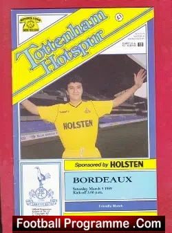Tottenham Hotspur v Bordeaux 1989 – France Eric Cantona