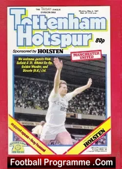 Tottenham Hotspur v Manchester United 1987
