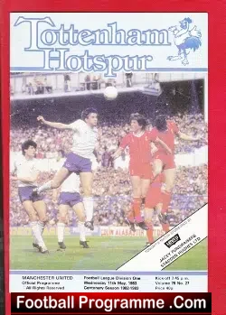 Tottenham Hotspur v Manchester United 1983