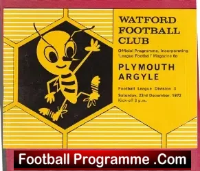 Watford v Plymouth Argyle 1972