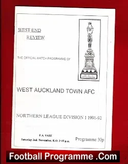 West Auckland Town v Horden Colliery Welfare 1991