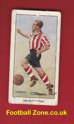 Sunderland Len Shackleton Signed Football Wizard Card