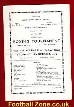 Boxing Tournament at York Hall Bethnal Green London 1954