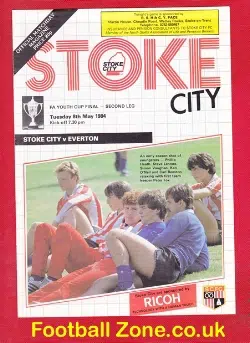 Stoke City v Everton 1984 - Youth Cup Final