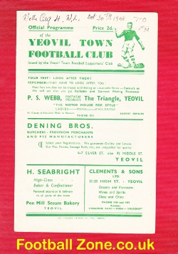 Yeovil Town v Wells City 1948