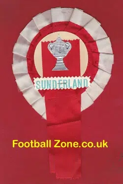 Sunderland Football Club Old FA Cup Final Rosette 1973