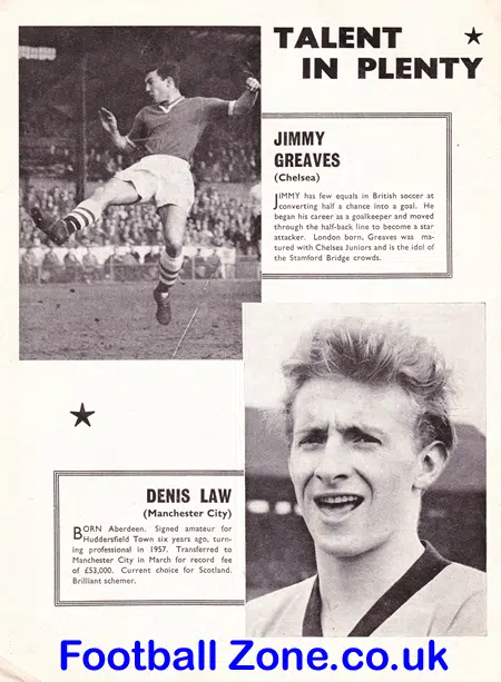 Stars Of Soccer Football Magazine 1959