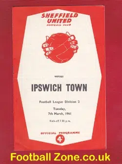 Sheffield United v Ipswich Town 1961