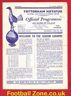 Tottenham Hotspur v Chelsea 1955 - Champions Season