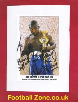 Boxing - Julius Francis British Heavyweight Champion Signed 2004