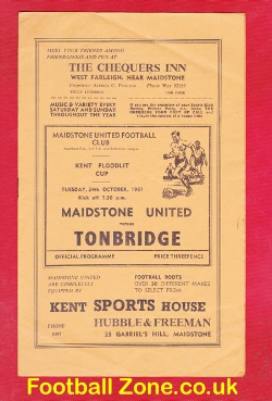 Maidstone United v Tonbridge 1961 – Kent Cup