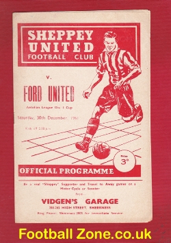 Sheppey United v Ford United 1961