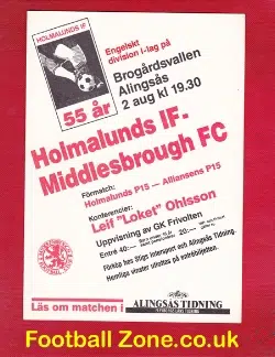Holmalunds IF v Middlesbrough 1988 - Friendly Match Sweden