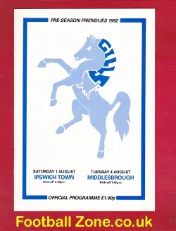 Ipswich Town v Middlesbrough 1992 - Friendly Match