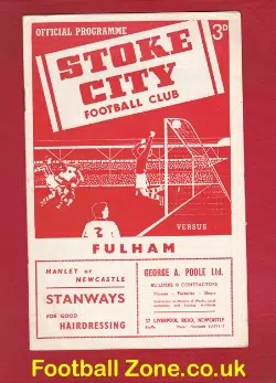 Stoke City v Fulham 1955