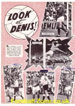 Manchester United Denis Law + Others Autograph Signed Picture