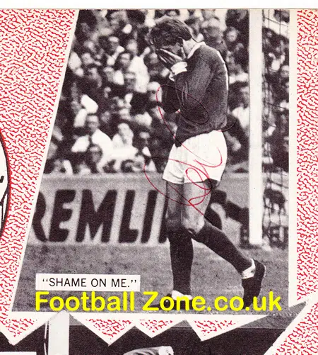 Manchester United Denis Law + Others Autograph Signed Picture