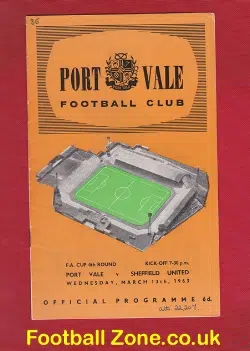 Port Vale v Sheffield United 1963