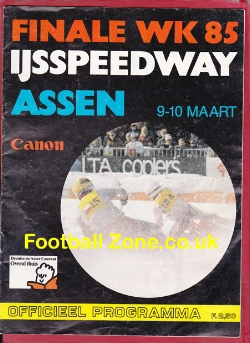 Holland Assen Speedway Programme 1985 – Final