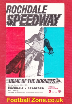 Rochdale Speedway v Bradford 1970