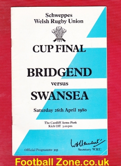 Bridgend Rugby v Swansea 1980 – Cup Final Cardiff