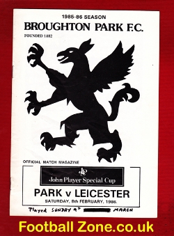 Broughton Park Rugby v Leicester 1986
